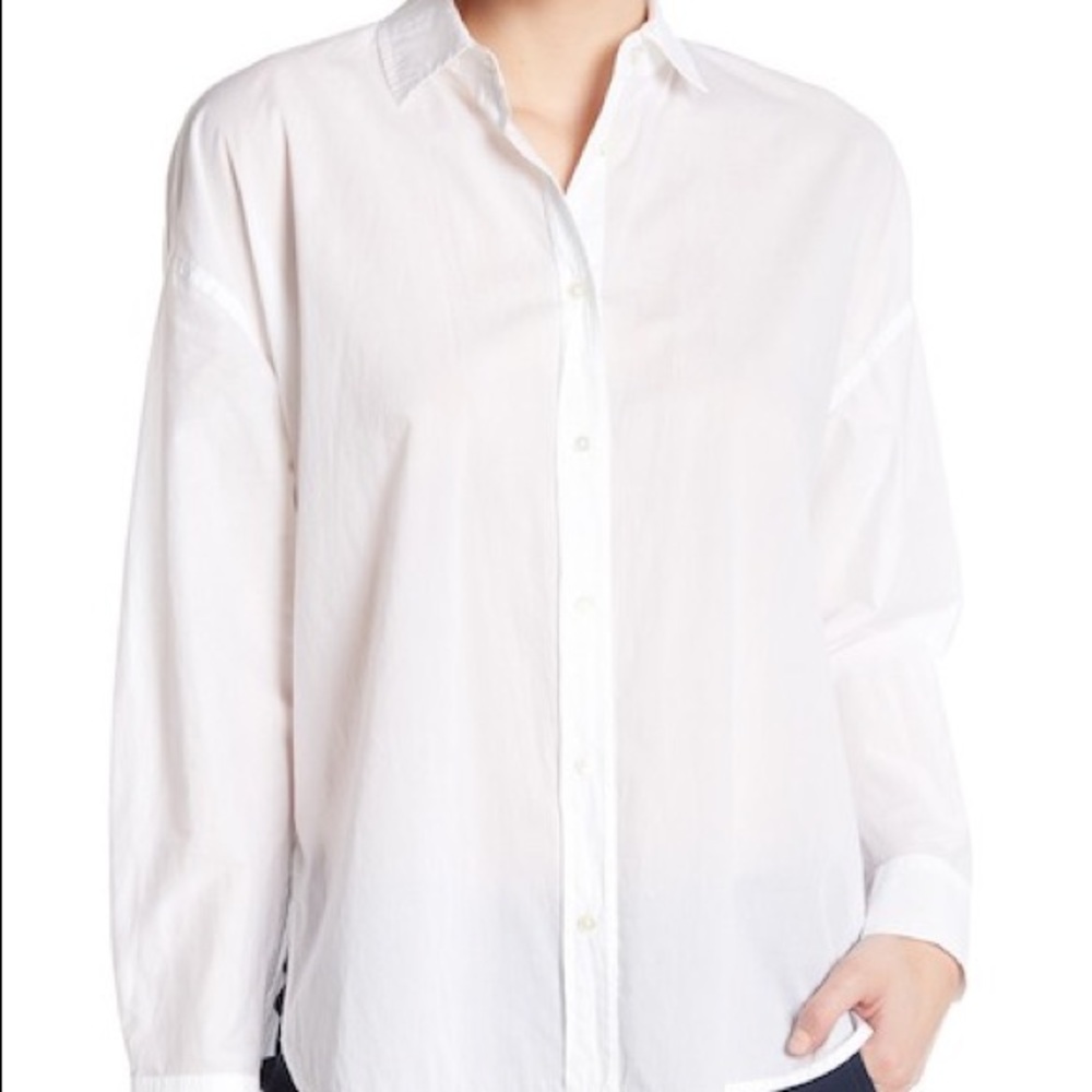 New | Vince Easy Shirt Tail Front Shirt XS